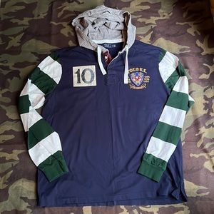 Polo Ralph Lauren long sleeve hooded tee rugby